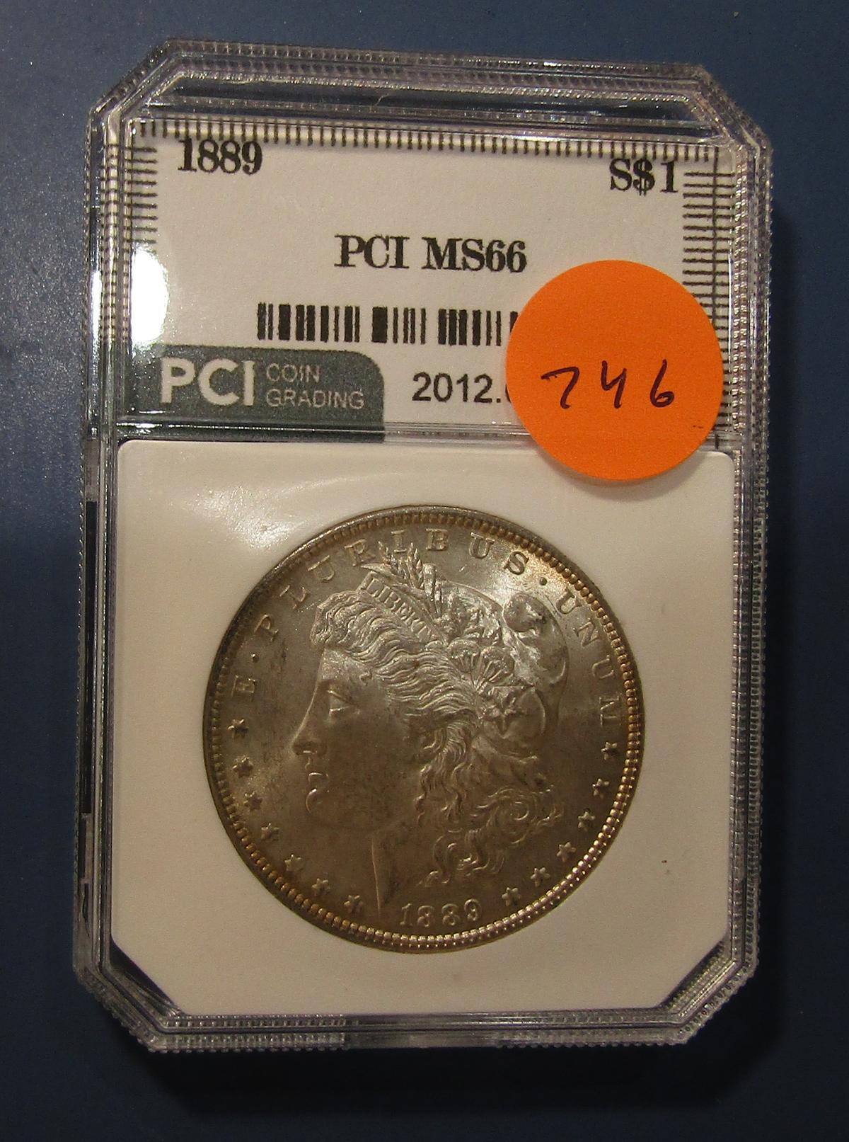1889 MORGAN DOLLAR PCI MS-66