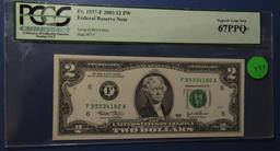 2003 $2.00 FRN FR 1937-F NOTE PCGS SUPERB GEM NEW 67 PPQ