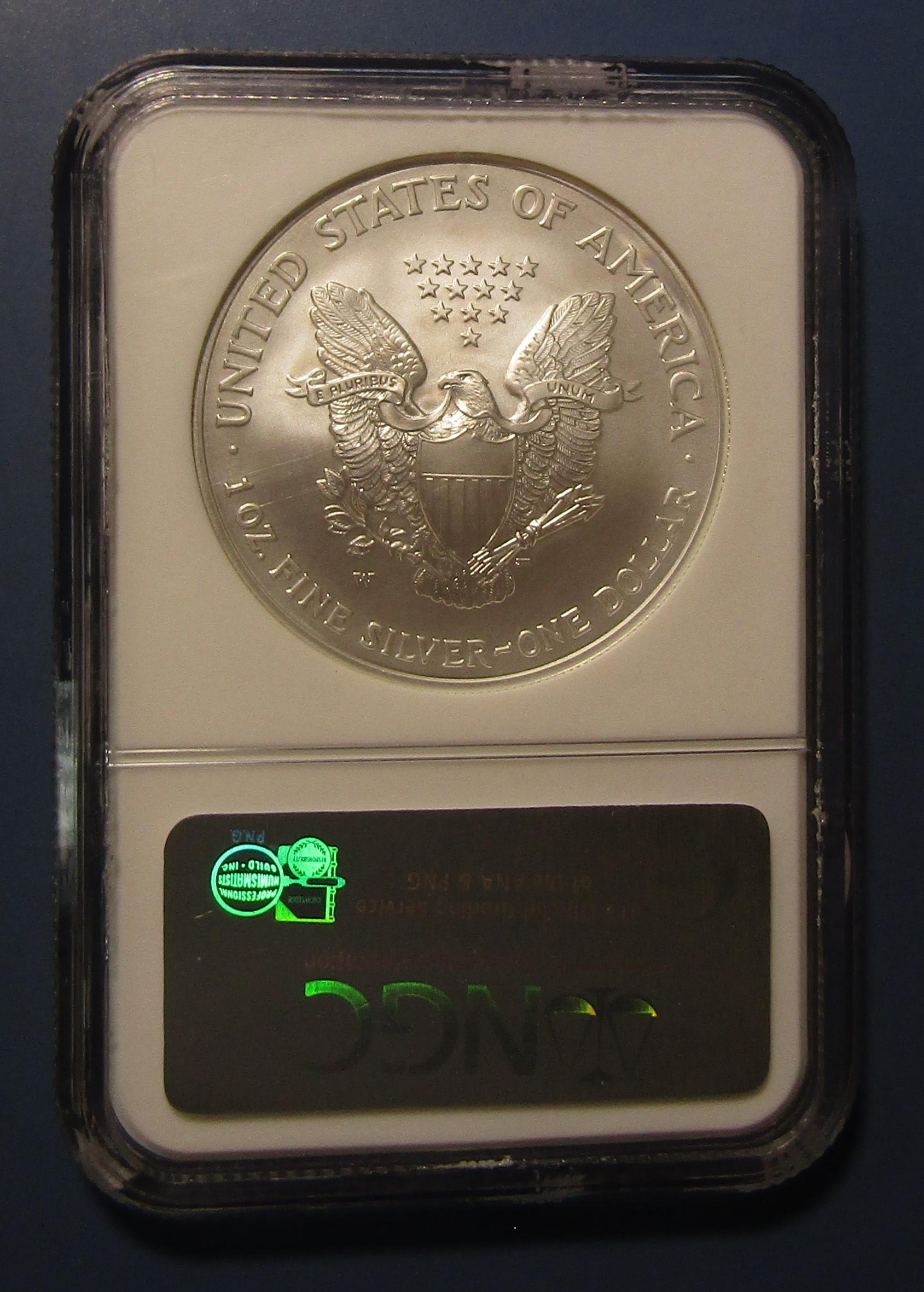 2007-W AMERICAN SILVER EAGLE NGC MS-69