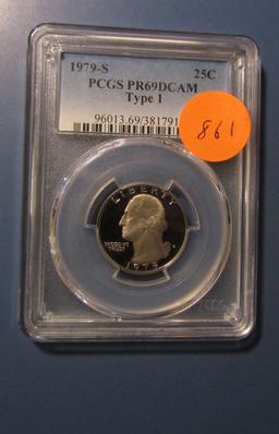 1979-S TYPE 1 WASHINGTON QUARTER PF-69 DEEP CAMEO