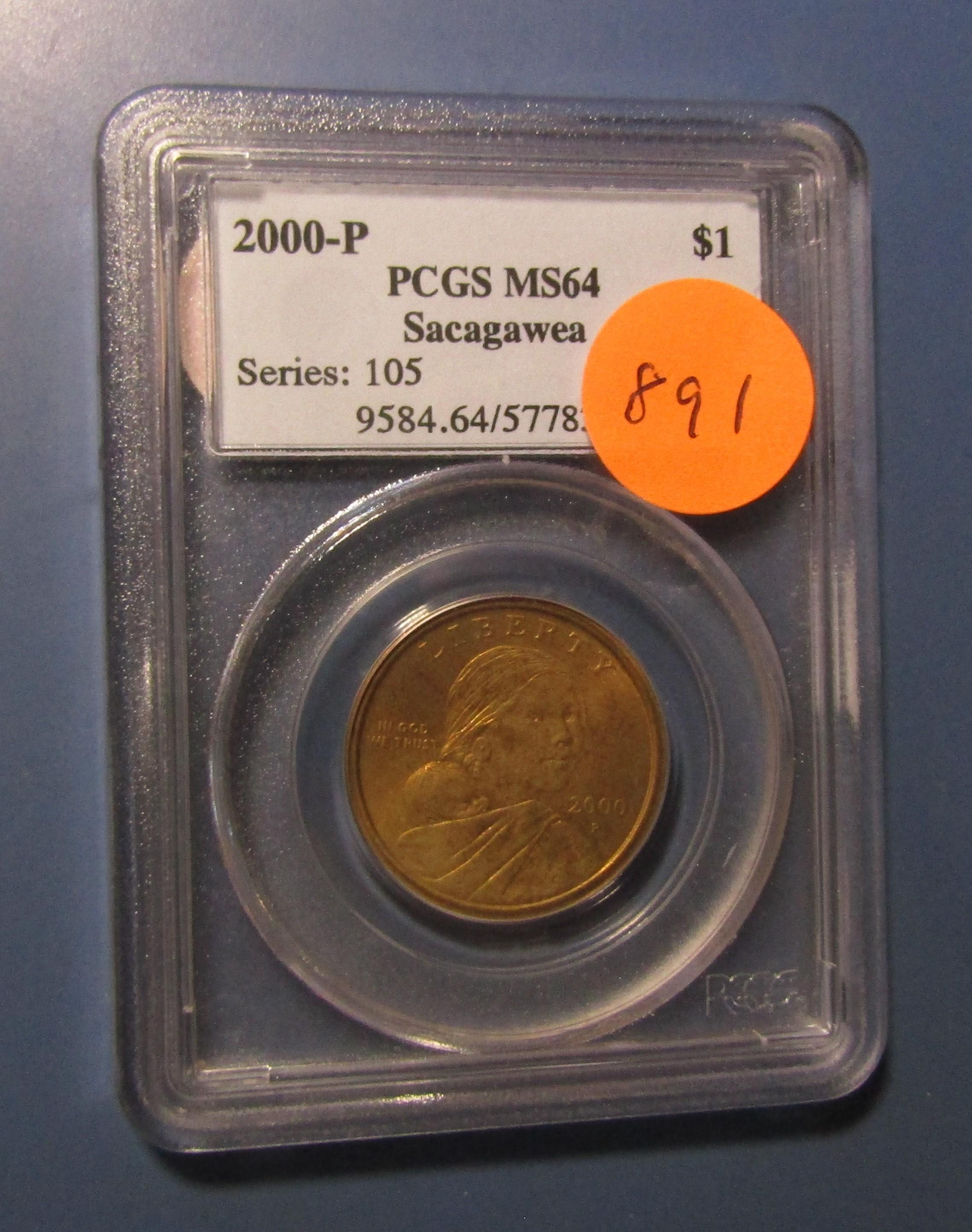 2000-P SACAGAWEA DOLLAR PCGS MS-64