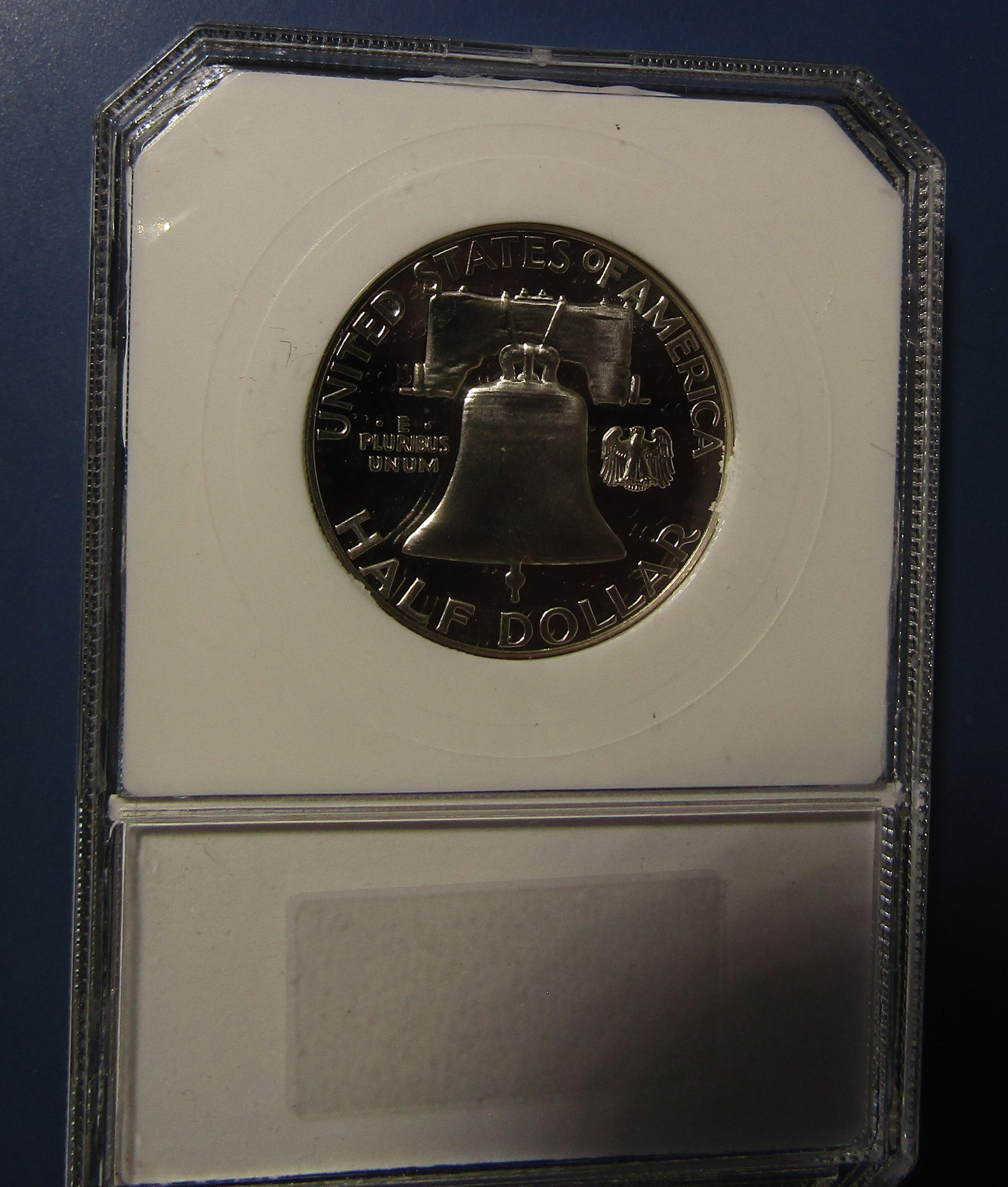 1963 FRANKLIN HALF DOLLAR PCI PROOF-70 CAMEO