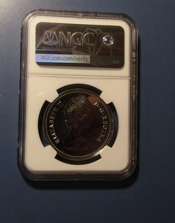 1980 CANADA ARCTIC TERRITORIES SILVER DOLLAR NGC SP-67