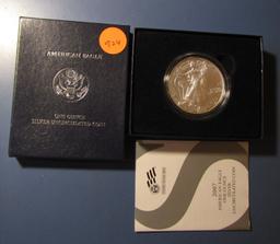 2007 AMERICAN SILVER EAGLE IN BOX UNC