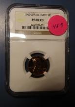 1960 SMALL DATE CENT NGC PF-68 RED
