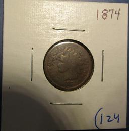 1874 INDIAN CENT