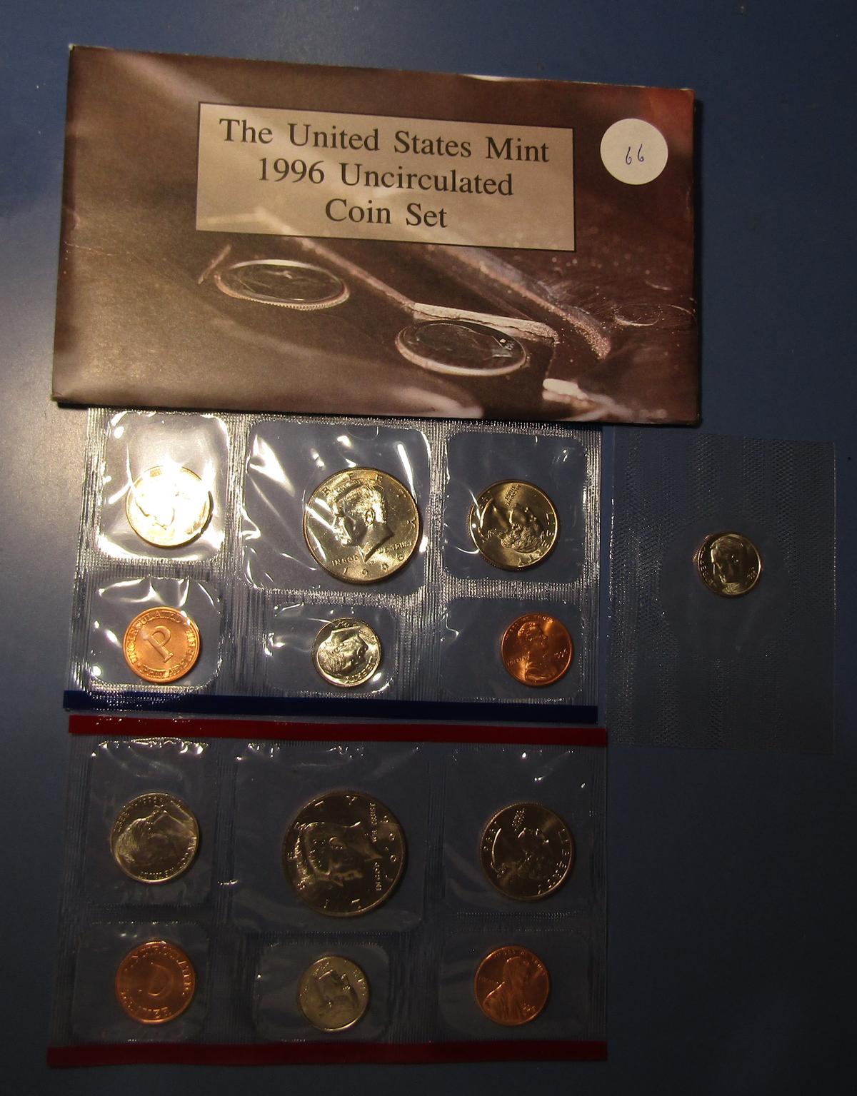 1996 MINT SET WITH W DIME