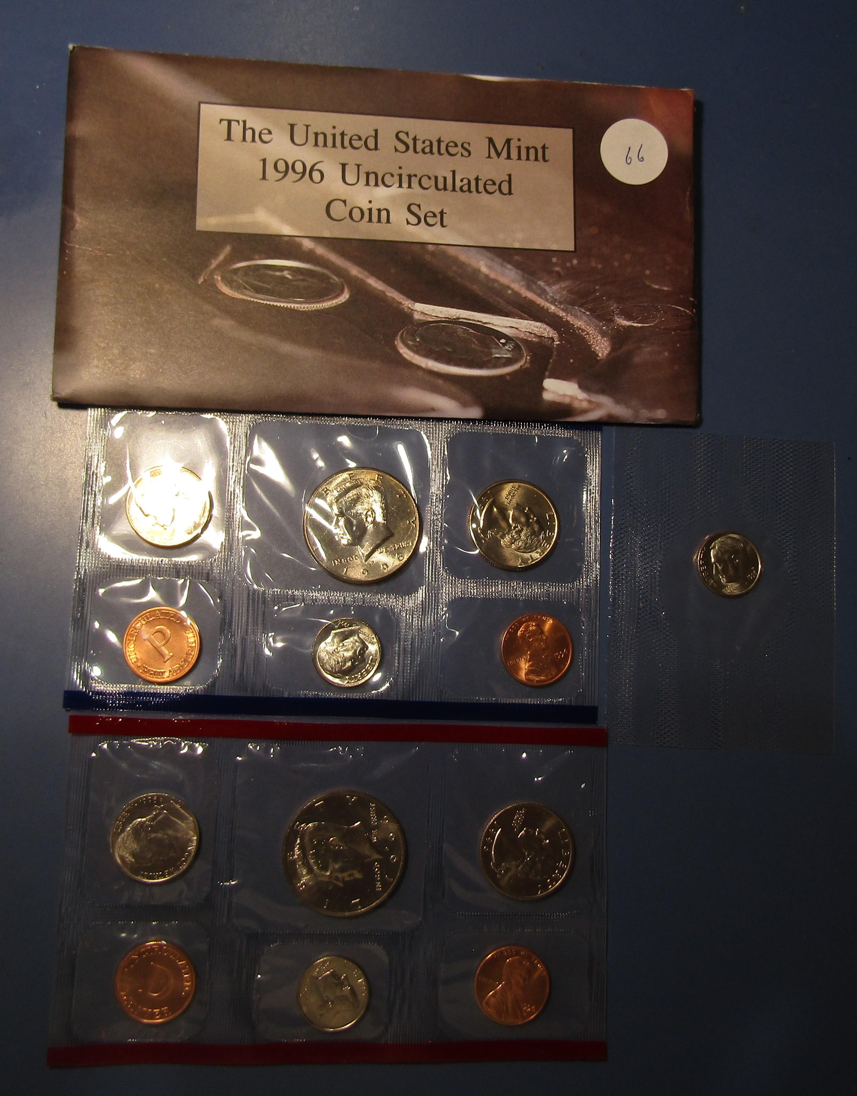 1996 MINT SET WITH W DIME