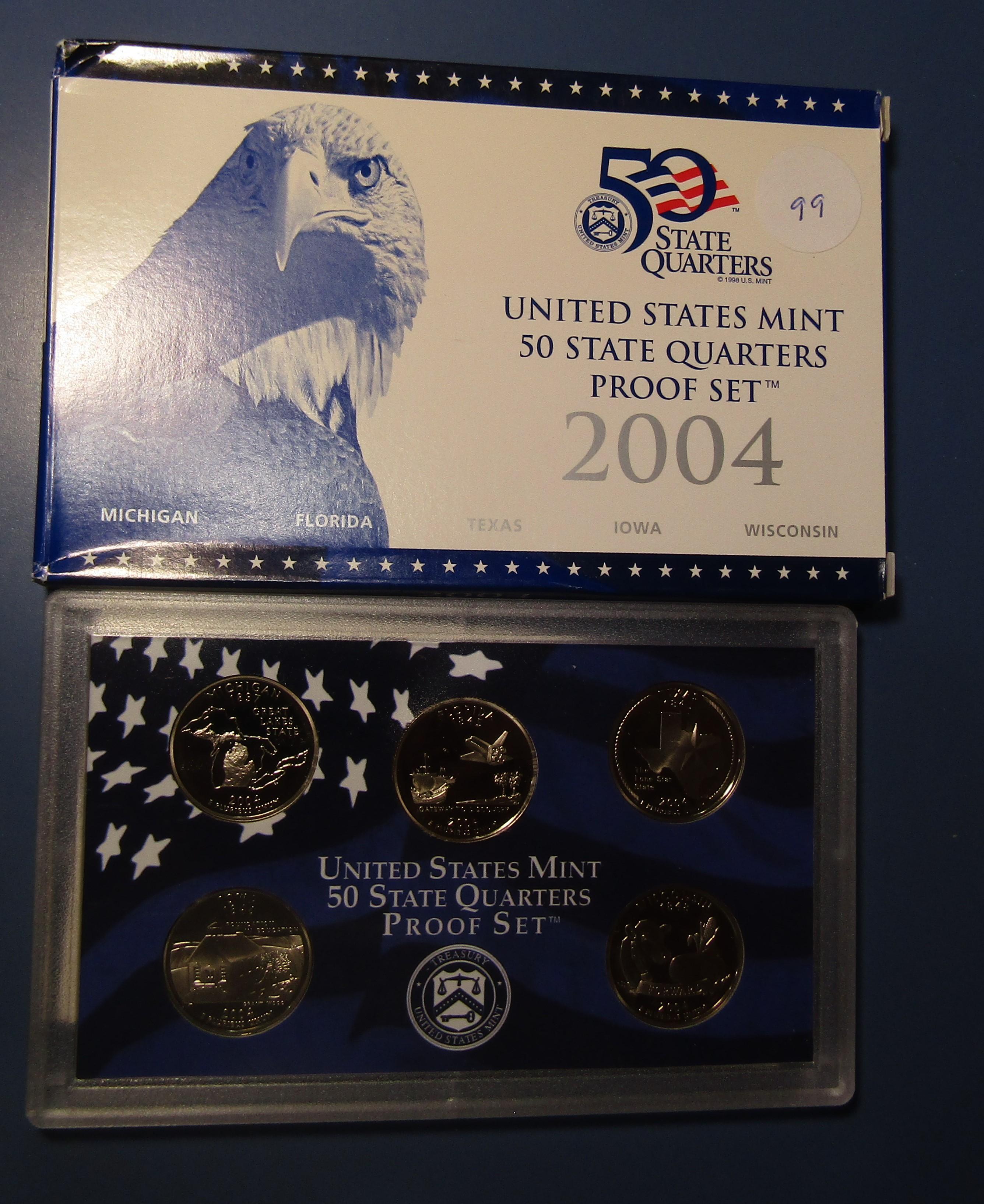 2004 STATE QUARTER PROOF SET