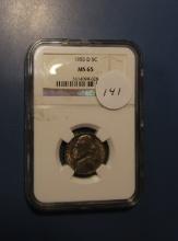1955-D JEFFERSON NICKEL NGC MS-65