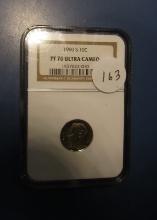 1990-S ROOSEVELT DIME NGC PF-70 ULTRA CAMEO