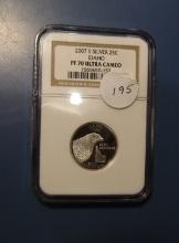 2007-S SILVER IDAHO STATE QUARTER NGC PF-70 ULTRA CAMEO