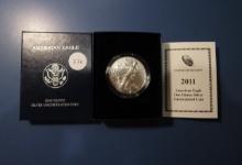 2011-W AMERICAN SILVER EAGLE UNC IN BOX