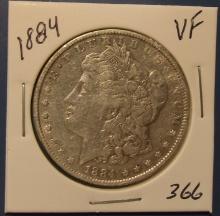 1884 MORGAN DOLLAR VF
