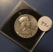 1963 FRANKLIN HALF DOLLAR AU