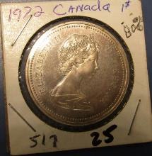 1972 CANADA SILVER DOLLAR PROOF