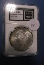 1884-O MORGAN DOLLAR AIGS MS-63