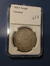 1921 MORGAN DOLLAR AU