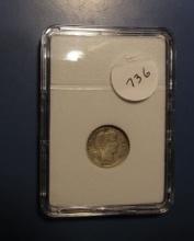 1916-S BARBER DIME XF/AU