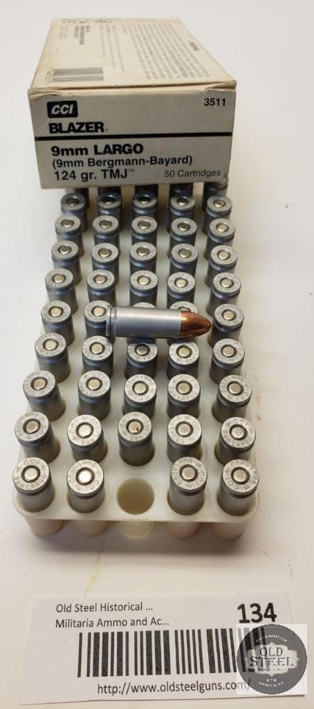 50 Rounds of 9mm Largo CCI Blazer