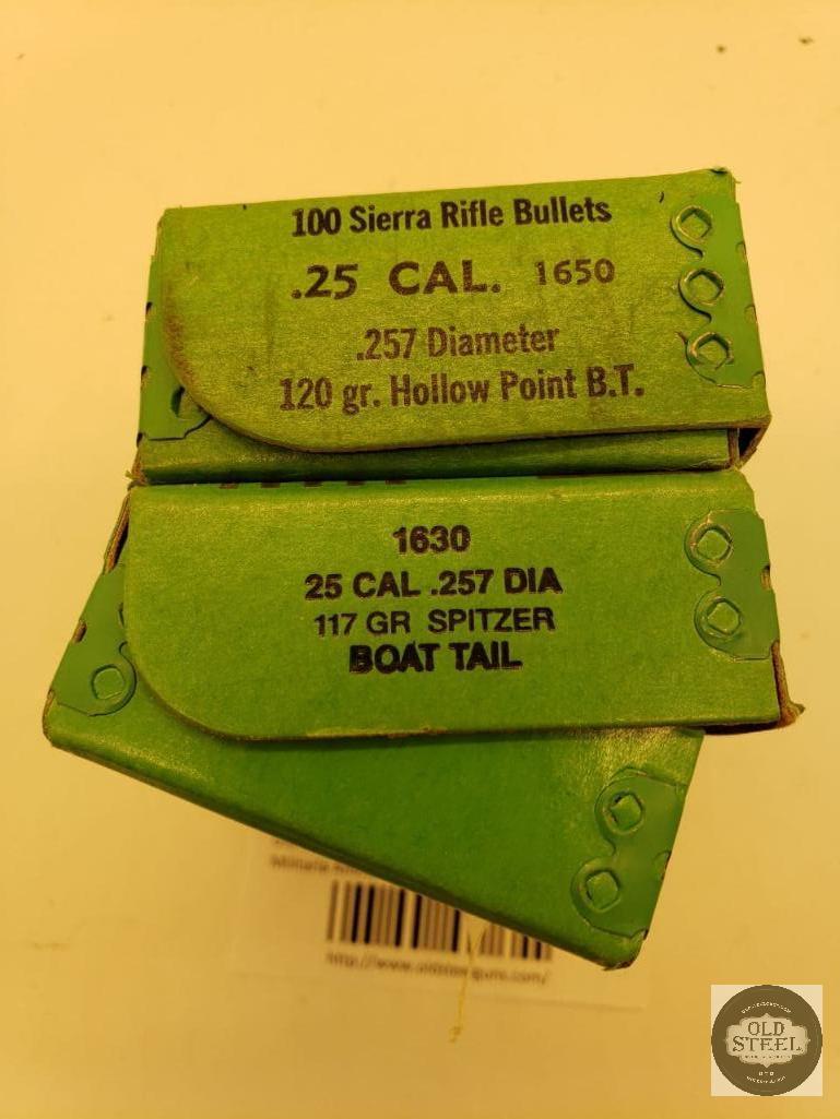 200 bullets 25 caliber Sierra