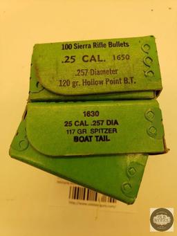 200 bullets 25 caliber Sierra