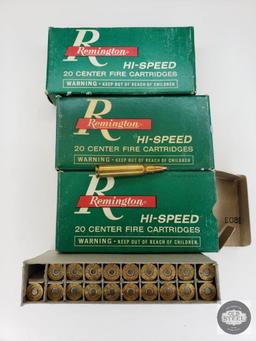 Three Boxes of 22-250 Remington