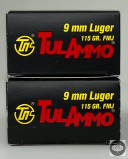 Two Boxes of Tula 9mm Luger
