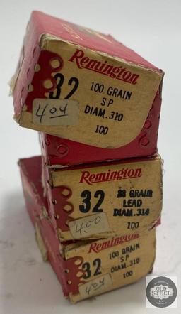 3 Boxes 32 Cal Bullets Remington