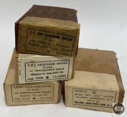4 Boxes 8mm Mauser Russian Surplus