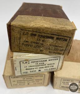 4 Boxes 8mm Mauser Russian Surplus