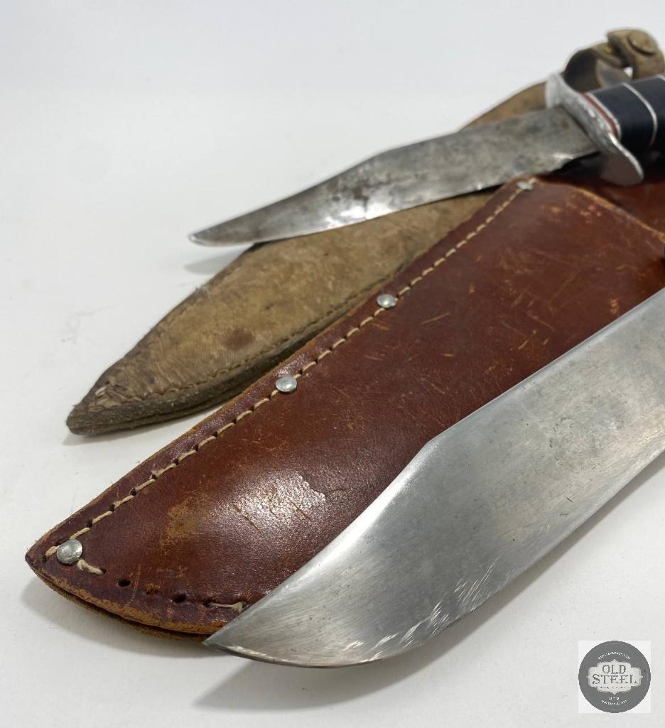 Two Fixed Blade Knives w/ Sheaths