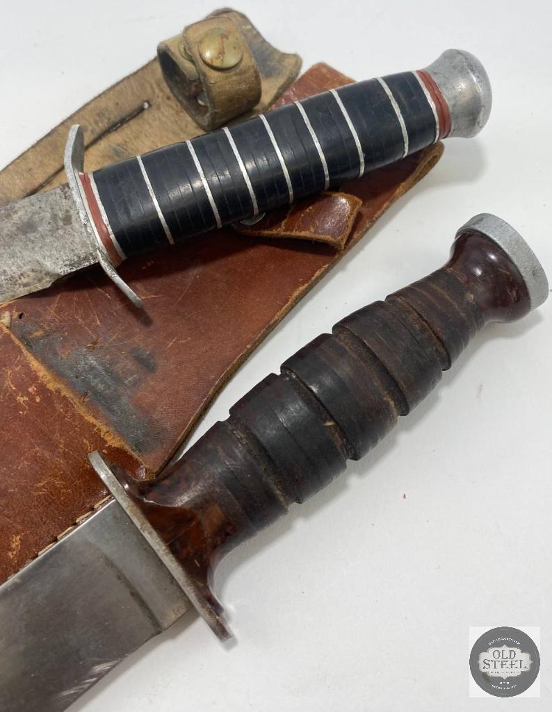 Two Fixed Blade Knives w/ Sheaths
