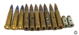 Assorted Inert and Wooden Bullet Training Rounds
