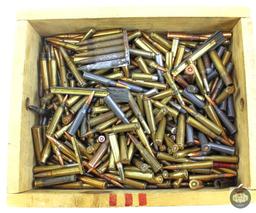 Wooden Open Top Crate of Assorted Cartridges