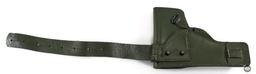 Argentine Ballester 1911/Hi Power Belt and Holster with Dual Magazine Pouch