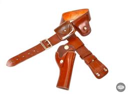 Leather Stelzig Brand Gun Belt Holster and Pouches