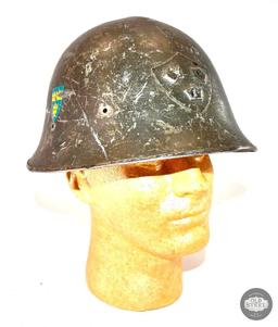 WWII Swedish M21(18) High Top Helmet