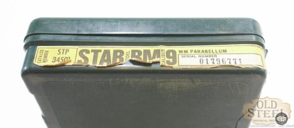 Spanish STAR BM 9x19MM Mfg 1986 w/Original Matching Box