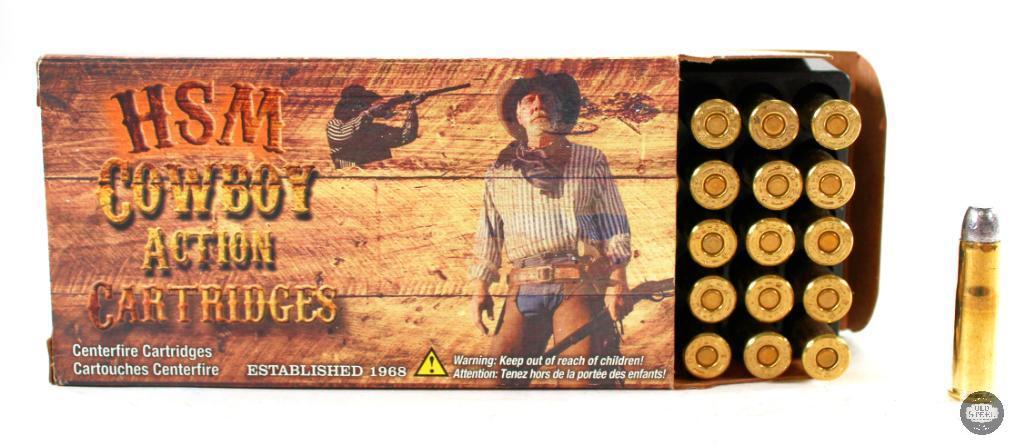 50 Rounds HSM Cowboy Action Cartridges 32-20 WIN 115gr RNFP