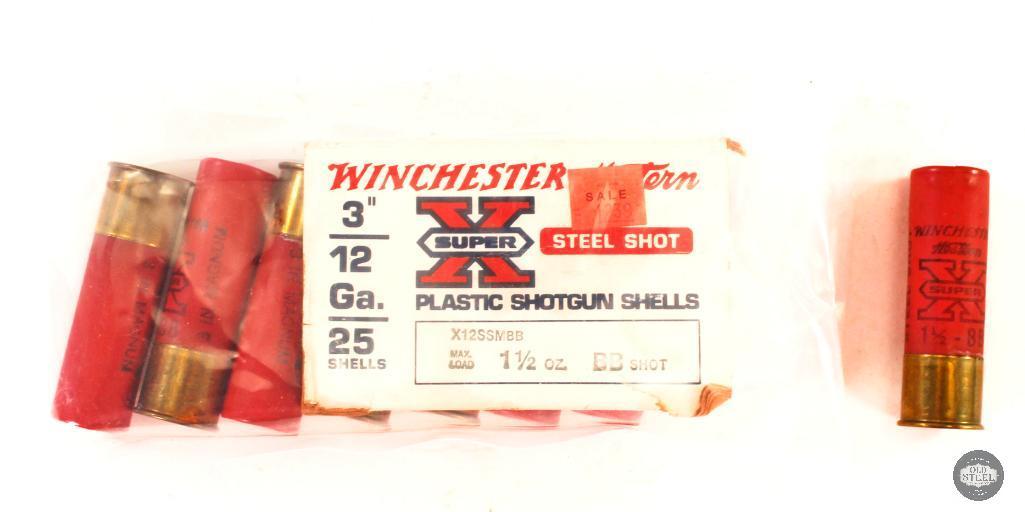 8 Shells Winchester Western 12GA 3in - MAx Load - 1 1/2oz - BB Shot Ammunition