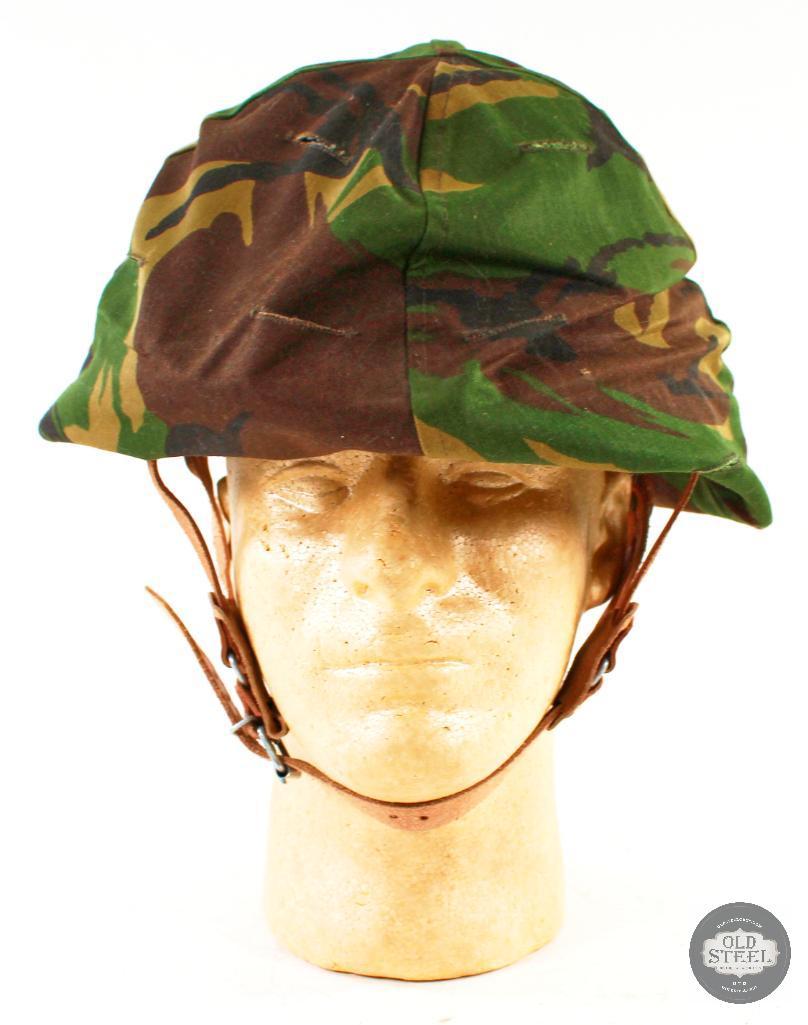 East German M56/76 Helmet with Camo Cover