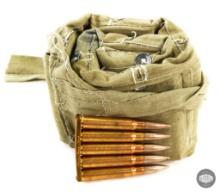 70 Rounds 8mm Mauser Cloth Bandoleer Ammunition