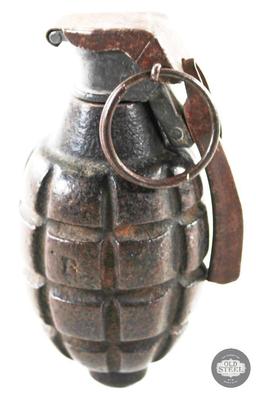 Inert US Mk. I Fragmentation Grenade - WWI - RARE