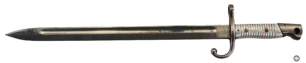 Argentine Mauser M1891 Bayonet with Unground Crest and Aluminum Grips