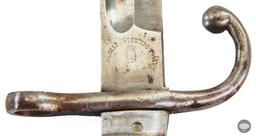 Argentine Mauser M1891 Bayonet with Unground Crest and Aluminum Grips