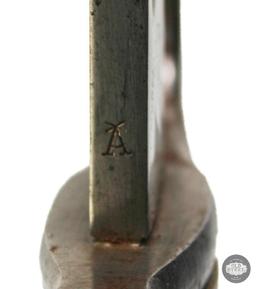 Argentine Mauser M1891 Bayonet with Unground Crest and Aluminum Grips