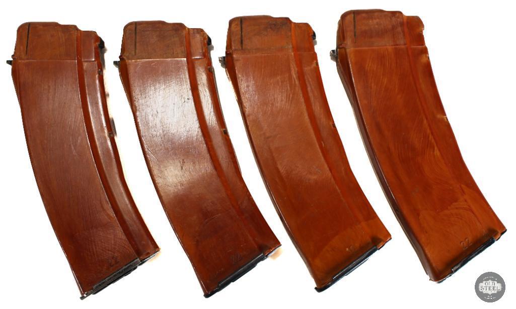 4x Bakelite AKM Magazines and Strichtarn Pouch - 7.62x39 - 30 Round Capacity