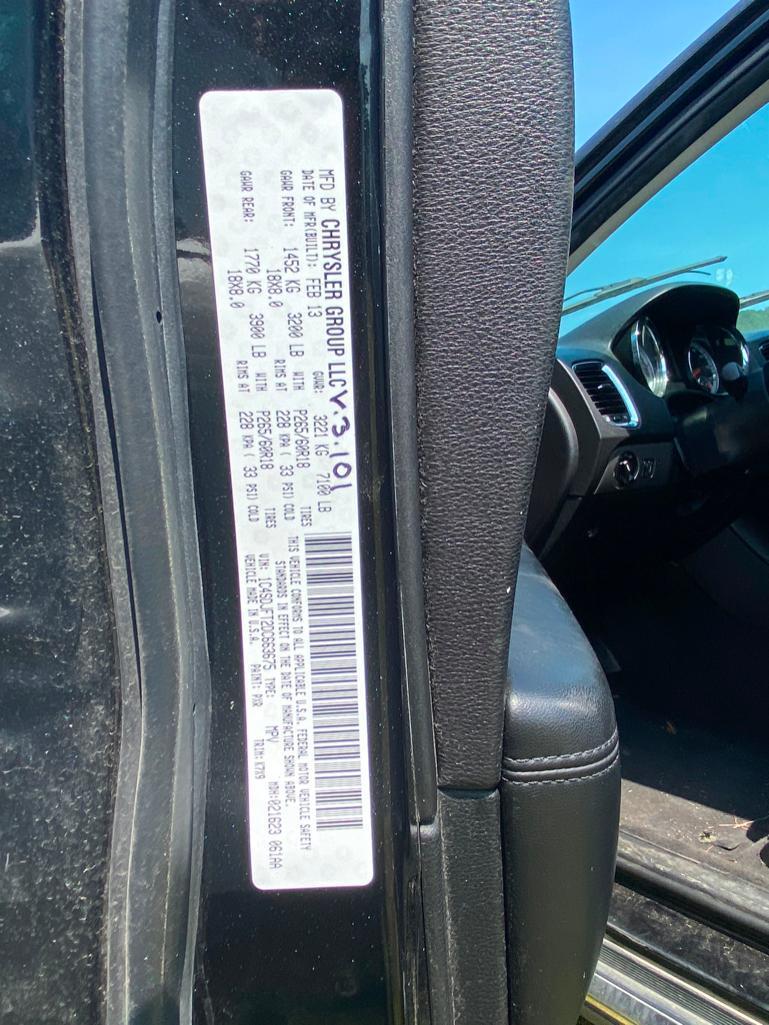 2013 DURANGO DODGE 1C4SDJFT2DC663675 Not Running Electrical Problem