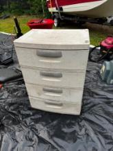 4-Drawer Plastic Storage Bin